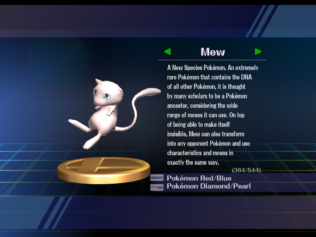 Item Poké Ball - Mew  Super Smash Bros. Ultimate