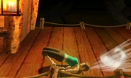 Wii Fit Trainer's down tilt.