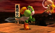 Yoshi's forward tilt.
