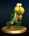 The Green Koopa Troopa trophy in Brawl