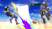 Lucina using Dolphin Slash in Wii U/3DS.