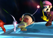 Olimar's Side Special Move, Pikmin Throw.
