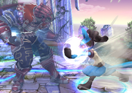 Lucario's Side Smash Attack.