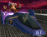 Captain Falcon's Final Smash, the Blue Falcon.