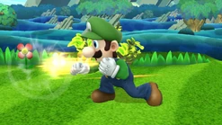 The first hit of Luigi's jab.