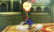 Roy's Up Smash Attack. Multi-hits.