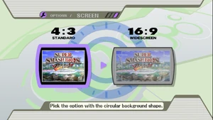 The game set on pan-and-scan, but with 16x9 widescreen hack.