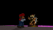 Bowser's trophy returning but prior to transform to Giga Bowser.