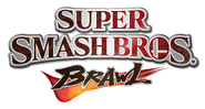 The logo for Super Smash Bros. Brawl.