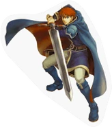 Eliwood's sticker in Super Smash Bros. Brawl.