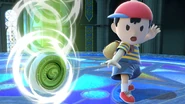Ness using his down smash on Kalos Pokémon League.