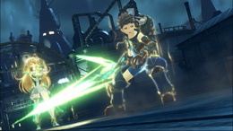 Rex and Mythra in Xenoblade Chronicles 2