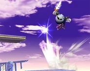 Meta Knight performing the Shuttle Loop.