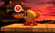 Pac-Man's side taunt featuring x.