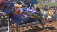 Fox kicking Marth.