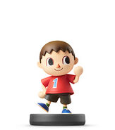 The Villager's amiibo figure.