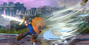 One of the Mii Swordfighter's Neutral Special Moves, Gale Strike.