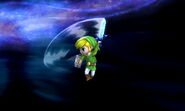 Toon Link's forward air attack.