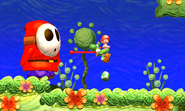 A Mega Guy as it appears in Yoshi's New Island