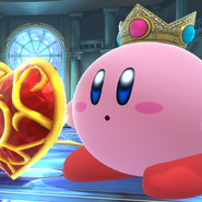 Kirby copying Peach's abillity.