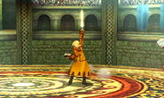 Robin's up smash using the Bronze sword. Has considerably less range and attack power.