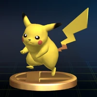 SSBB Trophy Pikachu