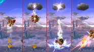 Thunder's Meteor Smash in 3DS/Wii U.