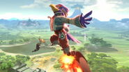 Falco using Fire Bird on Great Plateau Tower.