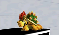 The second hit of Bowser's jab.
