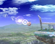 Rollout when used as a recovery move in Brawl.