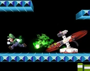 R.O.B. using Arm Rotor in Super Smash Bros. Brawl