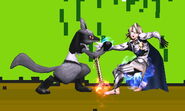 Lucario's pummel. The fastest pummel in the game.