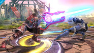 August 29. Shulk's sword, the Monado, can activate a beam, making it useful for long range. It can also activate the Monado Arts, changing Shulk's stats in battle.