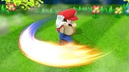 First hit of Mario's down smash.