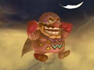 Wario-Man using the Wario Waft.