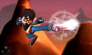 Mii Brawler's back aerial.