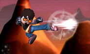 Mii Brawler's back aerial.