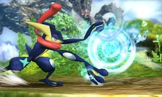 The third hit of Greninja's jab.