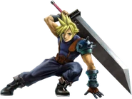 Cloud from the Super Smash Bros. Ultimate panorama.