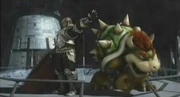 The Gunship's command area, with Ganondorf and Bowser