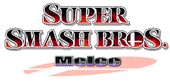 The logo for Super Smash Bros. Melee.