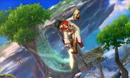 Robin's down aerial with the Bronze Sword, cannot meteor smash.