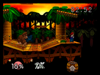 Congo Jungle SSB - Mario + DK Fight