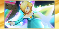 Rosalina using her upward special, Launch Star.