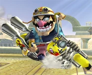 Be careful when turning, or else Wario will fall.