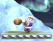 Popo using Squall Hammer in Brawl.