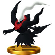 Darkrai's trophy in Super Smash Bros. for Wii U