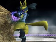 Another example of a texture hack, created to make Lucario look like its Shiny form.