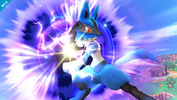 Lucky Shiny Lucario with Aura Sphere