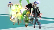 Bayonetta Toon Link and Palutena.jpg (86 KB) Toon Link along with Palutena and Bayonetta